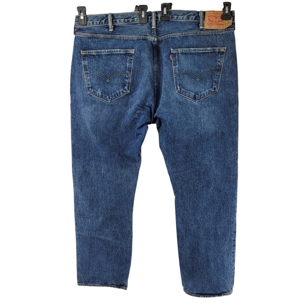 Levi's 501 Straight Leg Jeans Mens 44x32 Blue Button Fly Denim PC9-00501-2483 - Picture 8 of 8